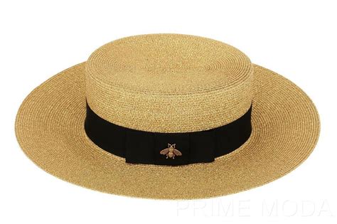 gucci mens sun hat|gucci straw hat with bee.